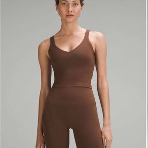 NWT Lululemo Align Tank. Size 0 A/B Cup. Color Java